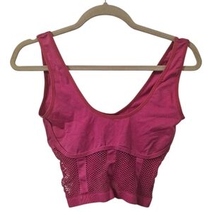 Pink by Anthropologie Women's Seamless Mesh Corset Tank Top